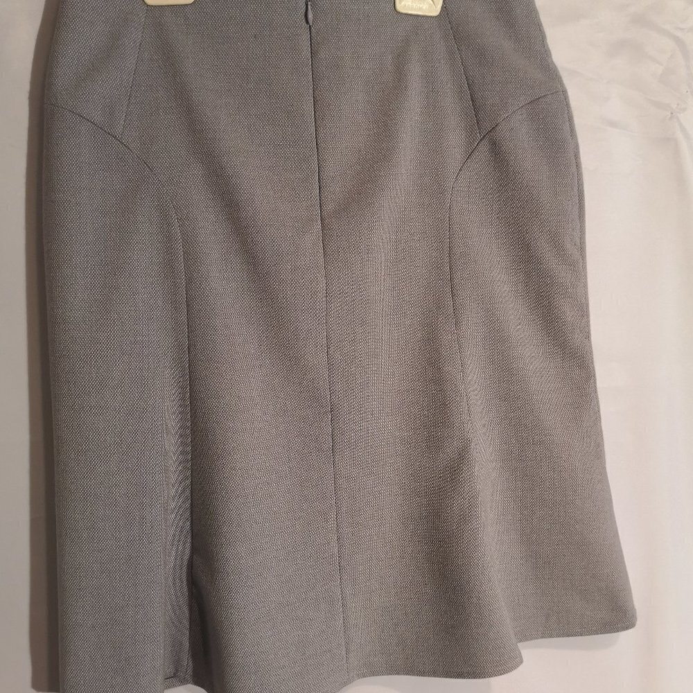 Cleo Ladies Size 4 Blue/Grey Lined A-line Skirt